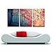 Gardenia Art - Red Maples Canvas Prints Wall Art Stretched and Framed Modern Decor Paintings Giclee Artwork for Living Room and Bedroom, 16x24 in, 3 pcsset