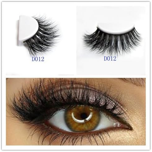 34 Model LUXURY 3D Mink Fur False Eyelashes Extensions 100% Hand Made 1Pair (D012)