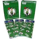 Pro Specialties Boston Celtics Team Logo Gift Bag And Gift Wrap Set