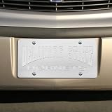 NCAA Delaware State Hornets Silver Mirrored License Plate