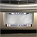 Illinois Fighting Illini Chrome License Plate Frame