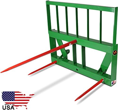 49" HD Hay Bale Spear Attachment w/ Head Rack Global Euro Loaders John Deere USA