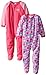 Gerber Girls' 2-Pack Blanket Sleeper, Elephant Pink, 3T