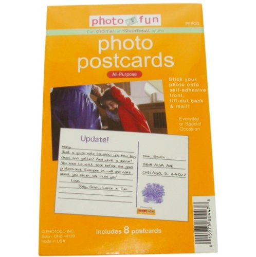 8pk of Photo Postcards 4 x 6 Self-Adhesive Customize