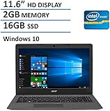 2016 NEW Edition Acer Aspire One 11 Cloudbook 11.6-inch Laptop, Intel Dual-Core Processor, 2GB RAM, 16GB SSD, 100GB OneDrive Cloud Storage 2 years, Bluetooth, HDMI, Windows 10