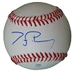 Tanner Scheppers Autographed ROLB Baseball, Texas Rangers, Proof Photo