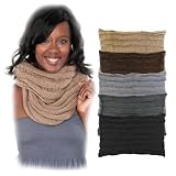 Chunky Knit Wide Infinity Scarf