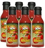 Trinity Hill Farms Tomato Ketchup 14oz, All Natural, No Added Sugars, Sweetened with Steviva (Pack of 6)