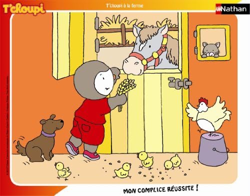 Nathan - 86102 - Puzzle Cadre - 35 Pièces - T'Choupi à la Ferme