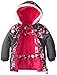Rugged Bear Little Girls' Floral Printed Snowsuit