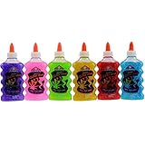 Elmer's Washable Glitter Glue, 6 oz Bottles, 6-Pack, Green/Pink/Purple/Red/Yellow/Blue