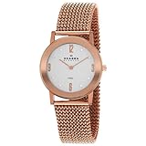 Skagen Women's 39LRR1 Steel Rose Gold Stretch Mesh Watch
