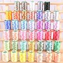 40 Spools of Art Silk Rayon Thread for Machine Embroidery - Frosty Colors