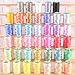 40 Spools of Art Silk Rayon Thread for Machine Embroidery - Frosty Colors