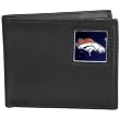 Denver Broncos Executive Leather Bifold Wallet in a Tin - NFL Football Fan Shop Sports Team Merchandise