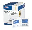 First Aid Only Alcohol Cleansing Pad, 100-Count Boxes (Pack of 6)