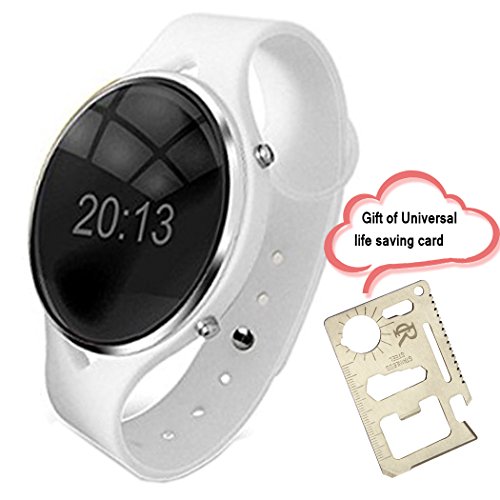 RC Bluetooth Smart Watch Uu Smartwatch Phone Wristwatch with Handsfree Sync Call Anti lost Pedometer G-sensor for Android Samsung S2/s3/s4/note 2/note 3 Sony Smartphones (White)