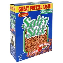 ShultzPretzelsSaltyStixBox,12-OunceBoxes(Packof12)