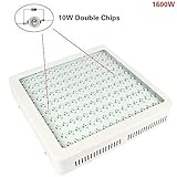Morsen 1600W新型ダブルチップ 植物育成LEDライト、電圧：85V-265V LED：160PCS フルスペクトルLEDチップ， 室内用 室内栽培 日照不足解消 水耕栽培、植物育成、野菜工場