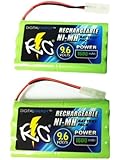 Pack of 2 True Energy 9.6V/1600mAh Ni-MH RC Car Batteries
