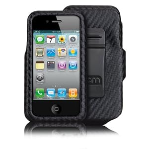 Case-Mate iPhone 4 Carbon Fiber Case Holster Combo