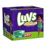 Luvs Diapers with Ultra Leakguards Big Pack Size 6 Diapers, 66 Count