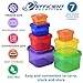 PREMIUM LABELED Portion Control Containers Kit (7-Piece) with COMPLETE GUIDE + 21 DAY PLANNER + RECIPE eBOOK by Efficient Nutrition - BPA FREE Color Coded Meal Prep System for Diet and Weight Loss