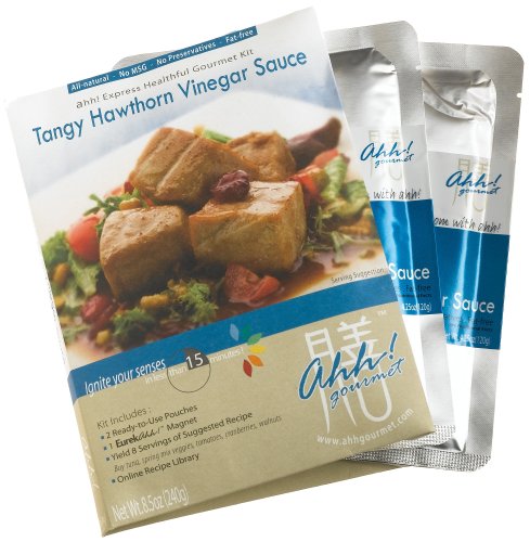 Ahh! Gourmet Tangy Hawthorn Vinegar Sauce, All-Natural Cooking Kits in Shelf-Stable Retort... by Ahh! Gourmet