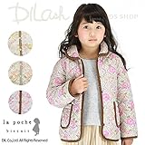 (ラポシェビスキュイ) La poche biscuit花柄キルトジャケット/ 秋 100 ピンク