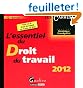 L'essentiel du Droit du travail 2012