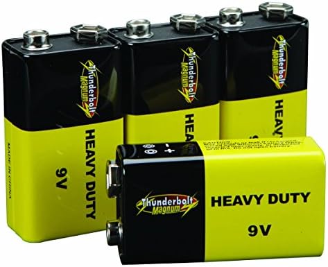 4 Piece 9V Heavy Duty Batteries from TNM