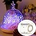 BINZET 50 LEDs 3AA Battery Operated Copper Wire String Light, 2 Meters (No Remote), Purple