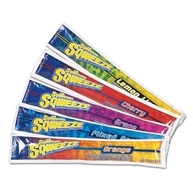 Sqwincher 159200201 Assorted Flavor 3 oz Sqweeze Electrolyte Freezer Pops (Case of 15)