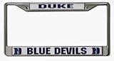 NCAA Duke Blue Devils Chrome License Plate Frame