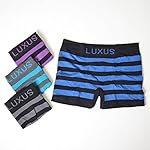 体にフィットするボクサーパンツ  成形ボクサーパンツ ボーダー柄4枚セット (4枚セット)