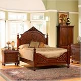 Bundle-06 4-Piece Isabella Bedroom Set in Oak Size: Queen