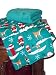 Sun Yin Microplush Throw, Santa and Reindeer, 2-Pack