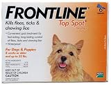 6 PACK Frontline Top Spot Orange: For Dogs up to 22 lbs.