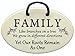Family Tree Wall Plaque - Family Like Branches on a Tree, we Grow in Different Directions. Ceramic Wall plaques, Handmade in The USA for Over 30 Years.