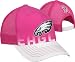 Philadelphia Eagles Women's Pink Breast Cancer Awareness Structured Adjustable Snapback Mesh Back Hat