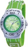 Kahuna Mens Watch K1C-2003G with Green Dial and Green Fabric Strap