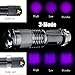 XY ZONE Mini Portable UV Ultra LED Flashlight Violet Purple Blacklight Torch Lamp