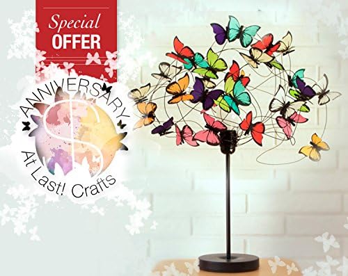 Table lamp with butterflies "Barbara"