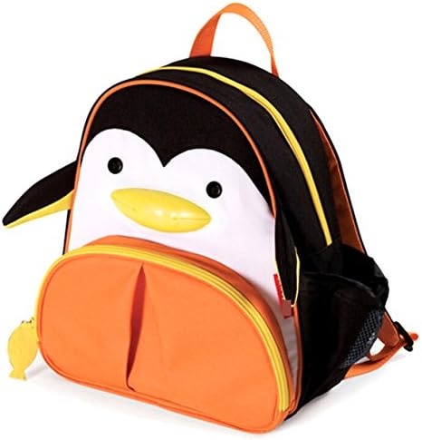 Amanda Gril Children Toddler Kid's School Bag Penguin Backpack (Orange, Penguin)