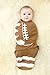 100% Organic Cotton Simple Swaddle, American Football (0-3 Months)