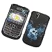 RIM BlackBerry Tour 9630 & Tour2 9650 Verizon/Sprint Rubberized Snap On Protector Hard Case Image Cover "Tribal Skull" Design