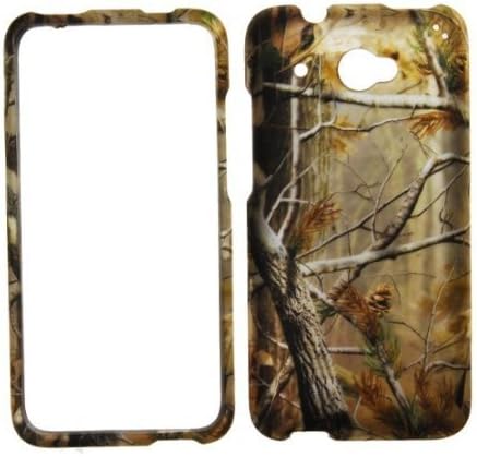 IMAGITOUCH(TM) HTC Desire 601 ZARA (Virgin Mobile) Rubberized 2D Design Mossy Oak Pine Tree Hunter Camo Case Cover...