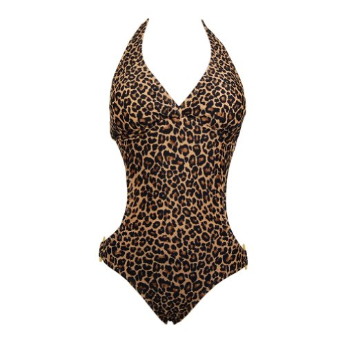 Monokini Swimsuit Leopard Print