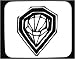 Mouse Pad with diamonds, black and white, valuable, Switzerland, crystalline, stone, metal, treasure, Europe, precious, expensive, transparent