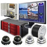 4 Channel 120FPS EDD H.264 Software Compressed DVR Package/Surveillance System w/ 19 LCD Monitor